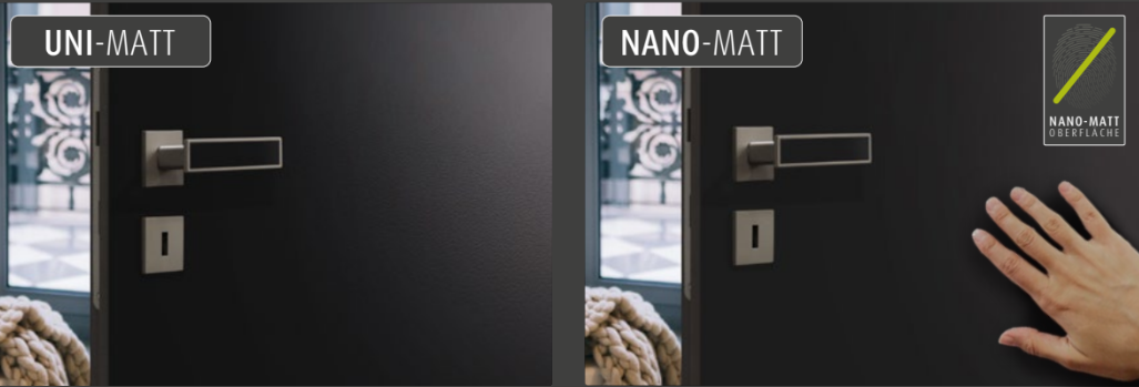 Nano matt és az Uni matt felületek közötti különbség